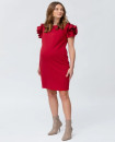 Made in Italy CAPRI Maternity Dress in Milano Stitch Strawberry